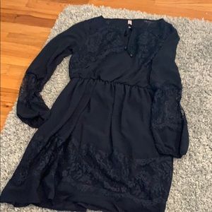 Long sleeve mini dress